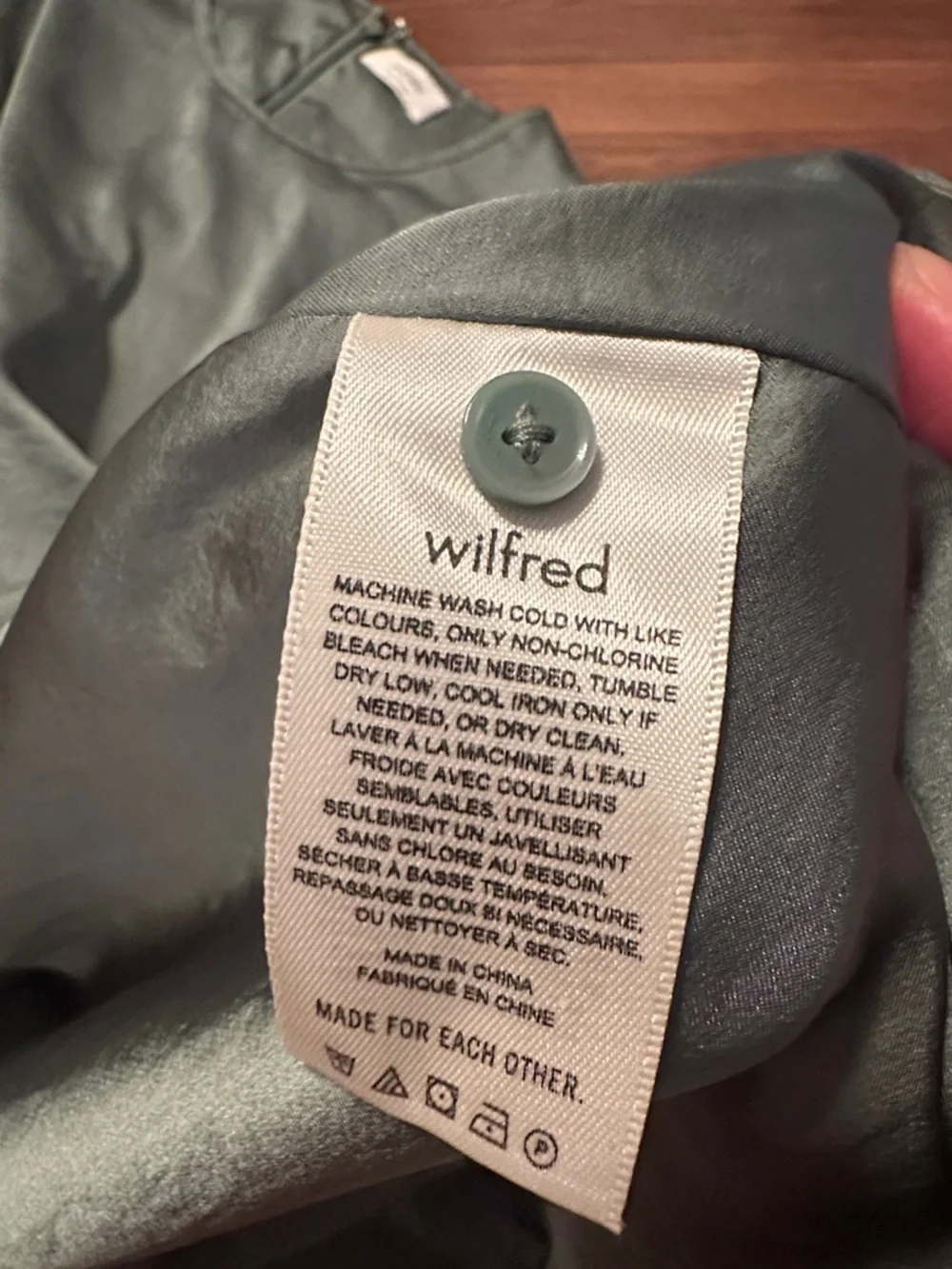 Aritzia Wilfred Didi Satin Dress. - Picture 8 of 12